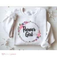 Cute Flower Girl Wedding Sweatshirt thumb 2