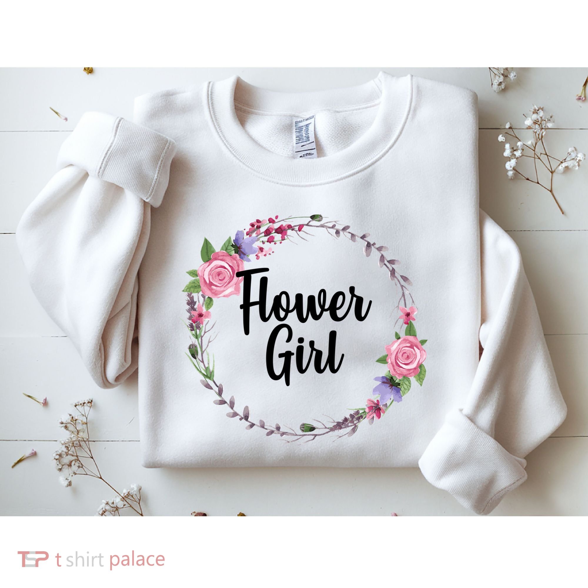 Cute Flower Girl Wedding Sweatshirt