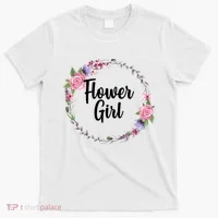 Cute Flower Girl Wedding T-Shirt thumb 0