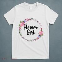 Cute Flower Girl Wedding T-Shirt thumb 5