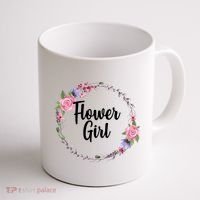 Cute Flower Girl Wedding Coffee Mug thumb 1