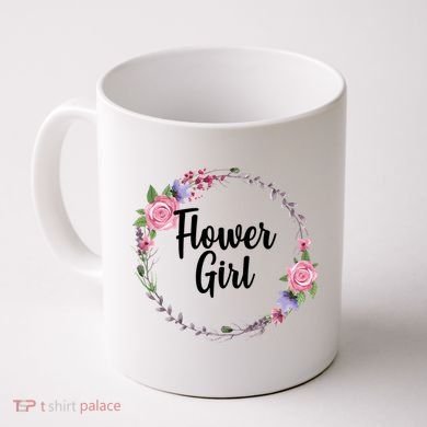 Cute Flower Girl Wedding Coffee Mug