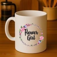 Cute Flower Girl Wedding Coffee Mug thumb 4