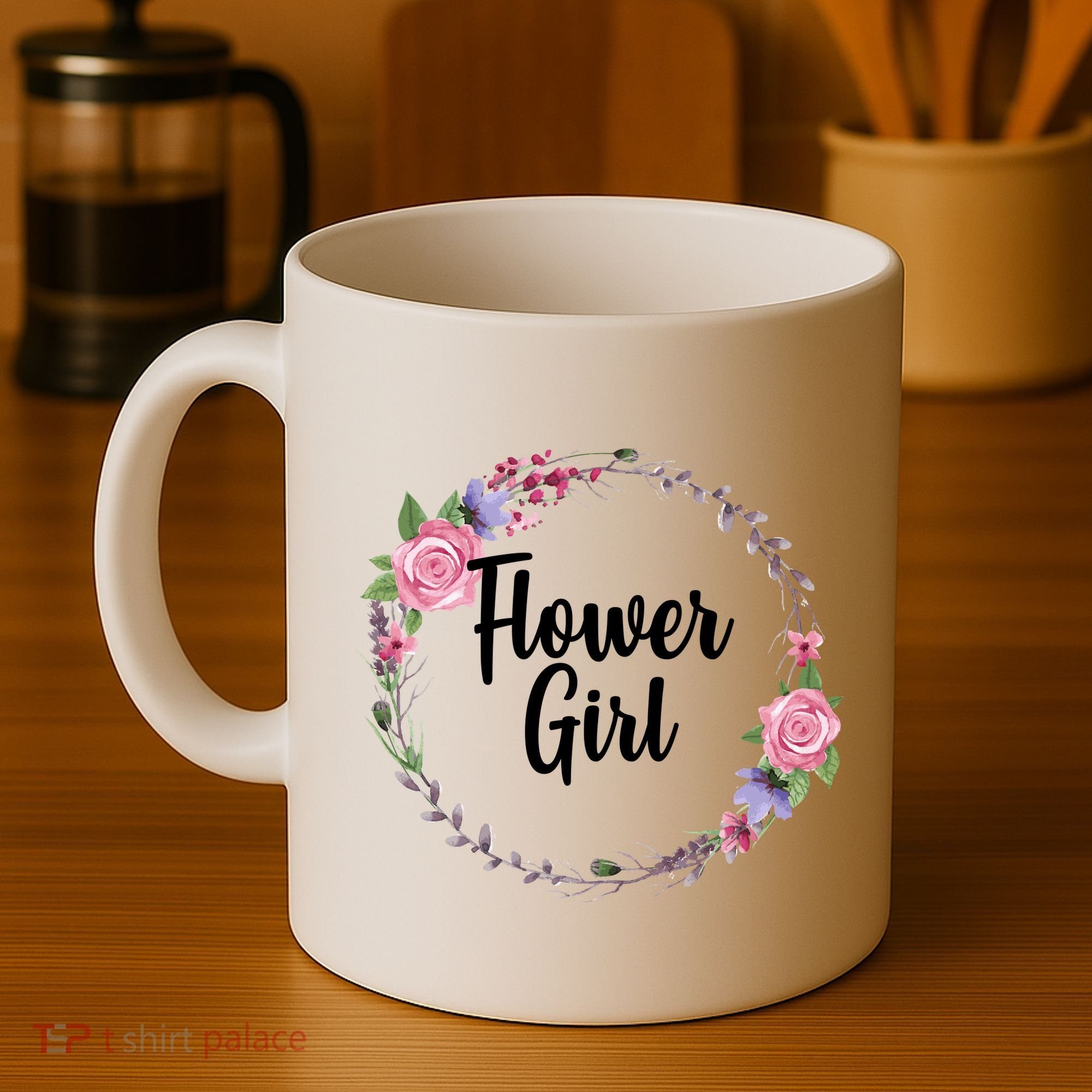 Cute Flower Girl Wedding Coffee Mug