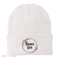Cute Flower Girl Wedding Beanie thumb 0