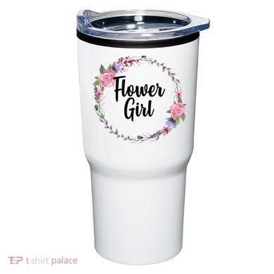 Cute Flower Girl Wedding Tumbler