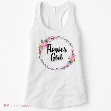 Cute Flower Girl Wedding Women's Tank Top