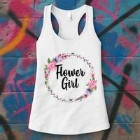 Cute Flower Girl Wedding Women's Tank Top thumb 3