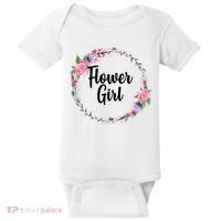 Cute Flower Girl Wedding Baby Bodysuit thumb 0