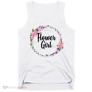 Cute Flower Girl Wedding Tank Top