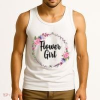 Cute Flower Girl Wedding Tank Top thumb 3