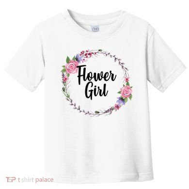 Cute Flower Girl Wedding Toddler T-Shirt