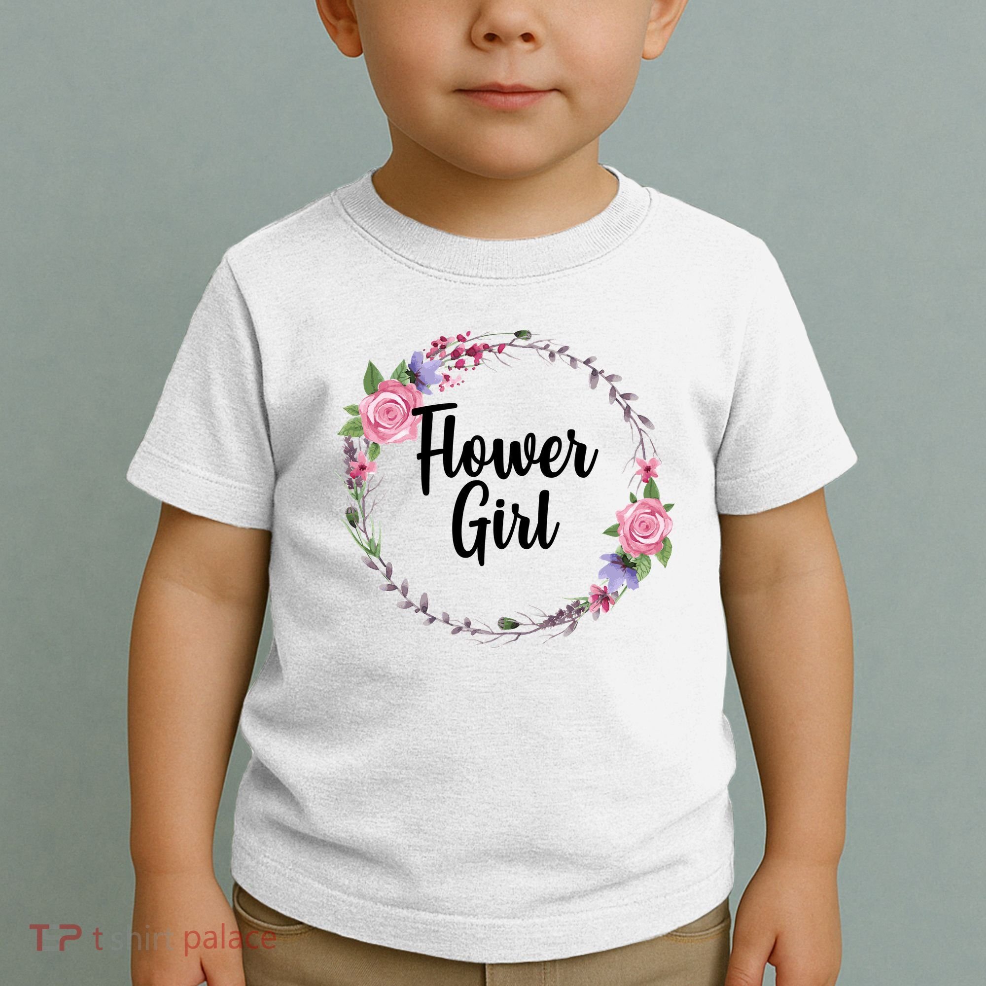 Cute Flower Girl Wedding Toddler T-Shirt
