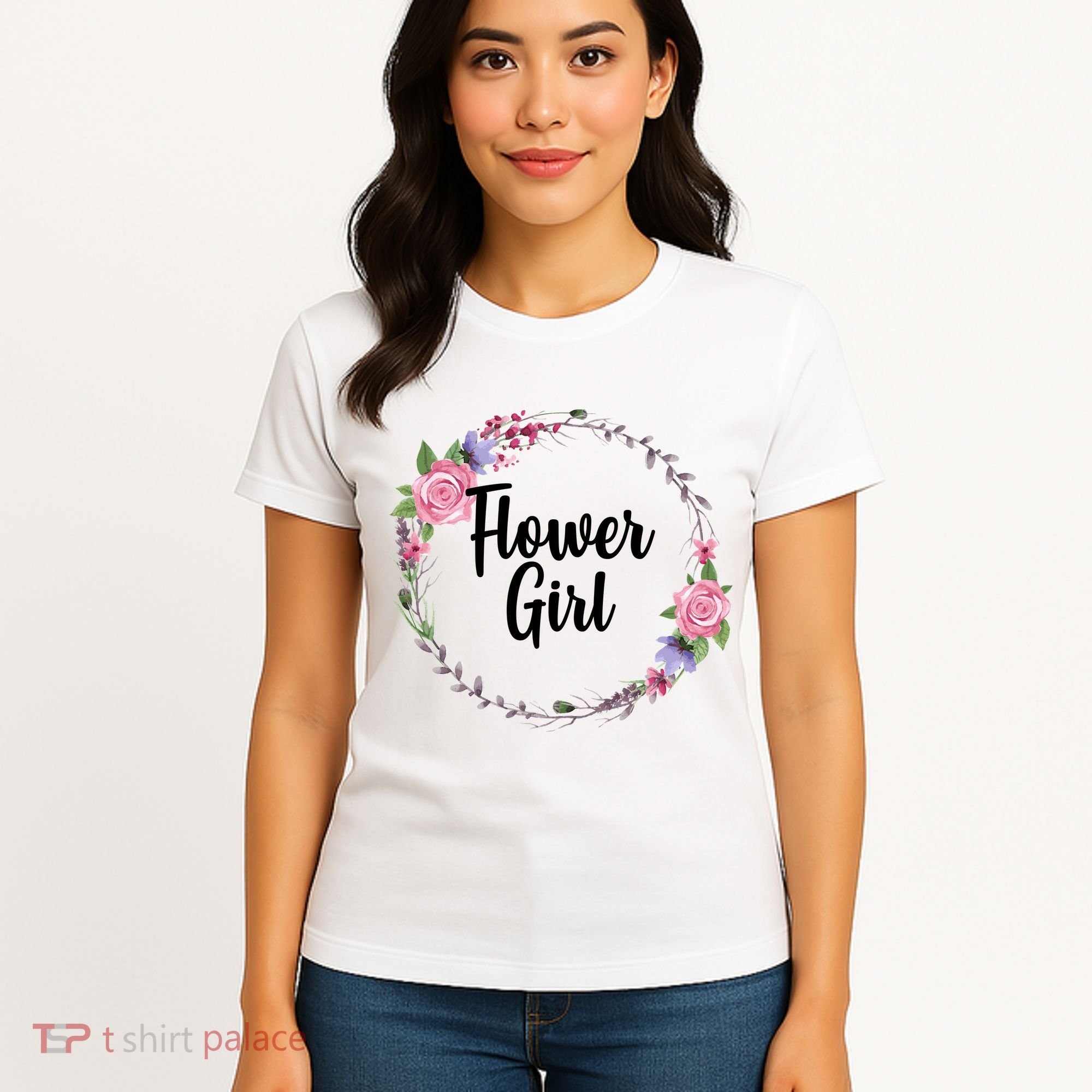 Cute Flower Girl Wedding Women's T-Shirt