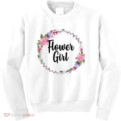 Cute Flower Girl Wedding Kids Sweatshirt