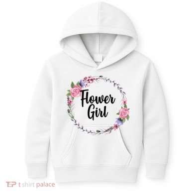 Cute Flower Girl Wedding Kids Hoodie