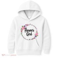 Cute Flower Girl Wedding Kids Hoodie thumb 0