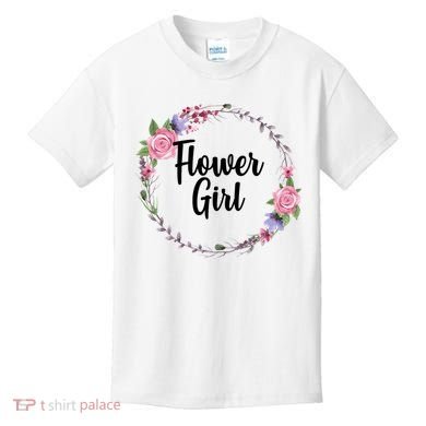 Cute Flower Girl Wedding Kids T-Shirt