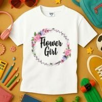 Cute Flower Girl Wedding Kids T-Shirt thumb 3