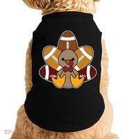 Cute Football Turkey Thanksgiving Doggie Tank thumb 0