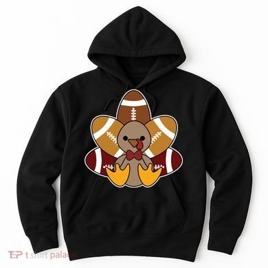 Cute Football Turkey Thanksgiving Hoodie