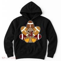 Cute Football Turkey Thanksgiving Hoodie thumb 0