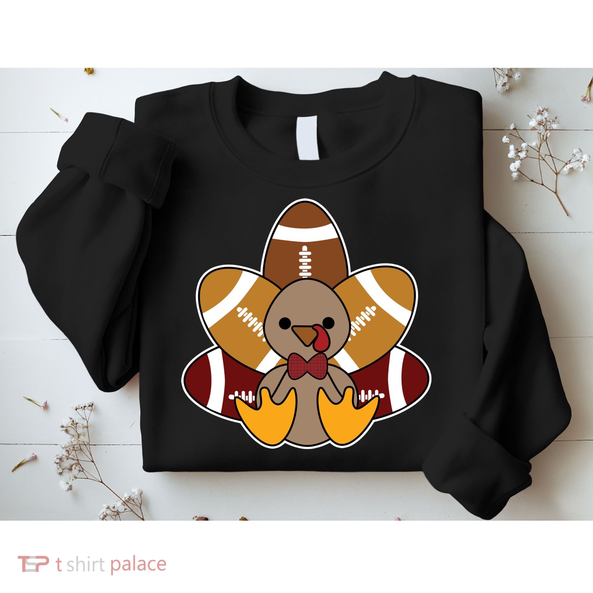 Cute Football Turkey Thanksgiving Sweatshirt