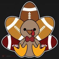 Cute Football Turkey Thanksgiving Women's Tank Top thumb 5