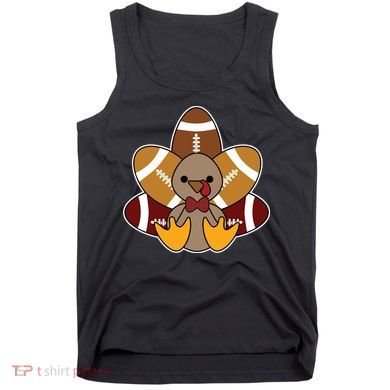 Cute Football Turkey Thanksgiving Tank Top