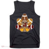 Cute Football Turkey Thanksgiving Tank Top thumb 0