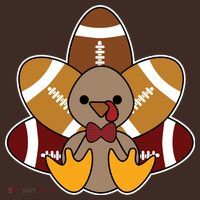 Cute Football Turkey Thanksgiving Mousepad thumb 1