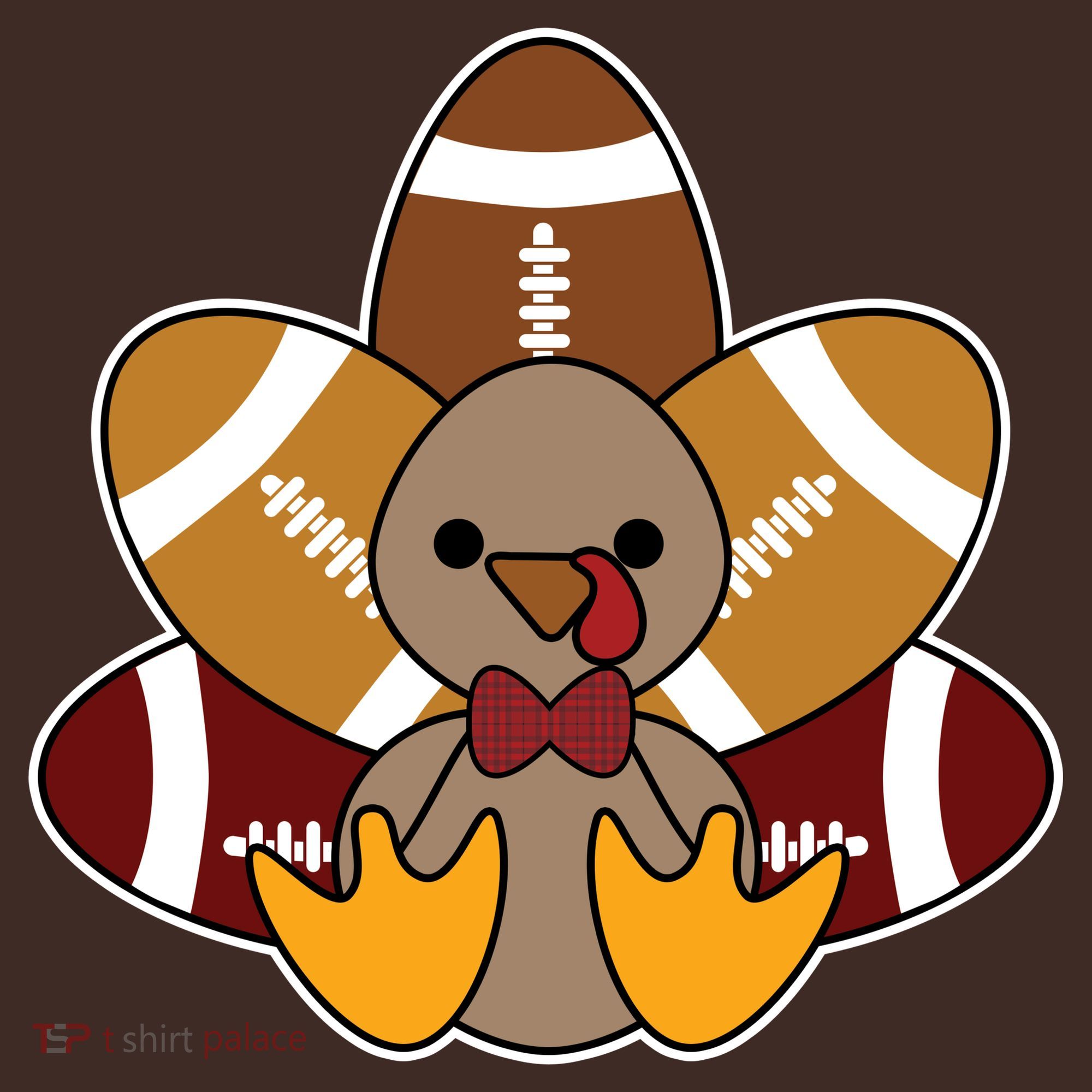 Cute Football Turkey Thanksgiving Mousepad