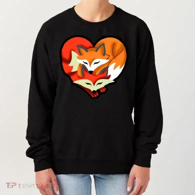 Cute Foxy Heart Fox Lover Women's Sweatshirt