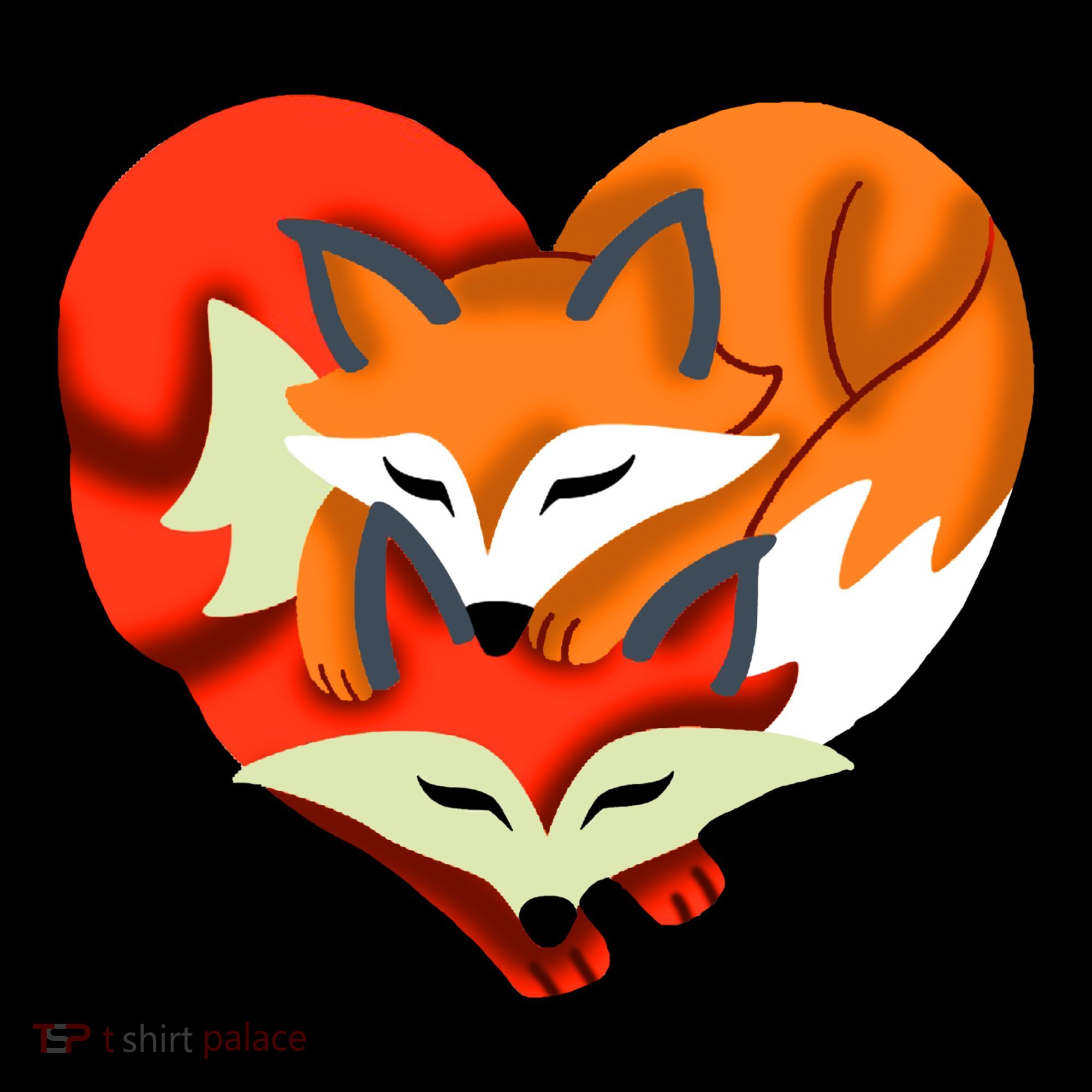 Cute Foxy Heart Fox Lover USA-Made Doggie Bandana