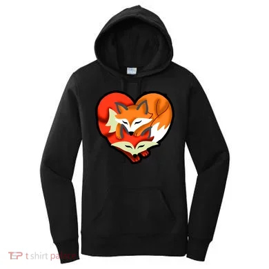 Cute Foxy Heart Fox Lover Women's Hoodie