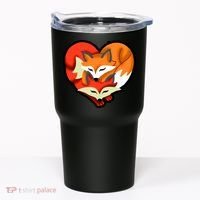Cute Foxy Heart Fox Lover Tumbler thumb 0