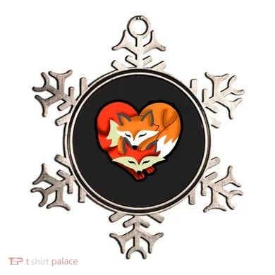 Cute Foxy Heart Fox Lover Ornament
