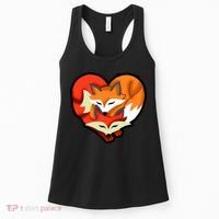 Cute Foxy Heart Fox Lover Women's Tank Top thumb 0