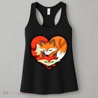 Cute Foxy Heart Fox Lover Women's Tank Top thumb 3