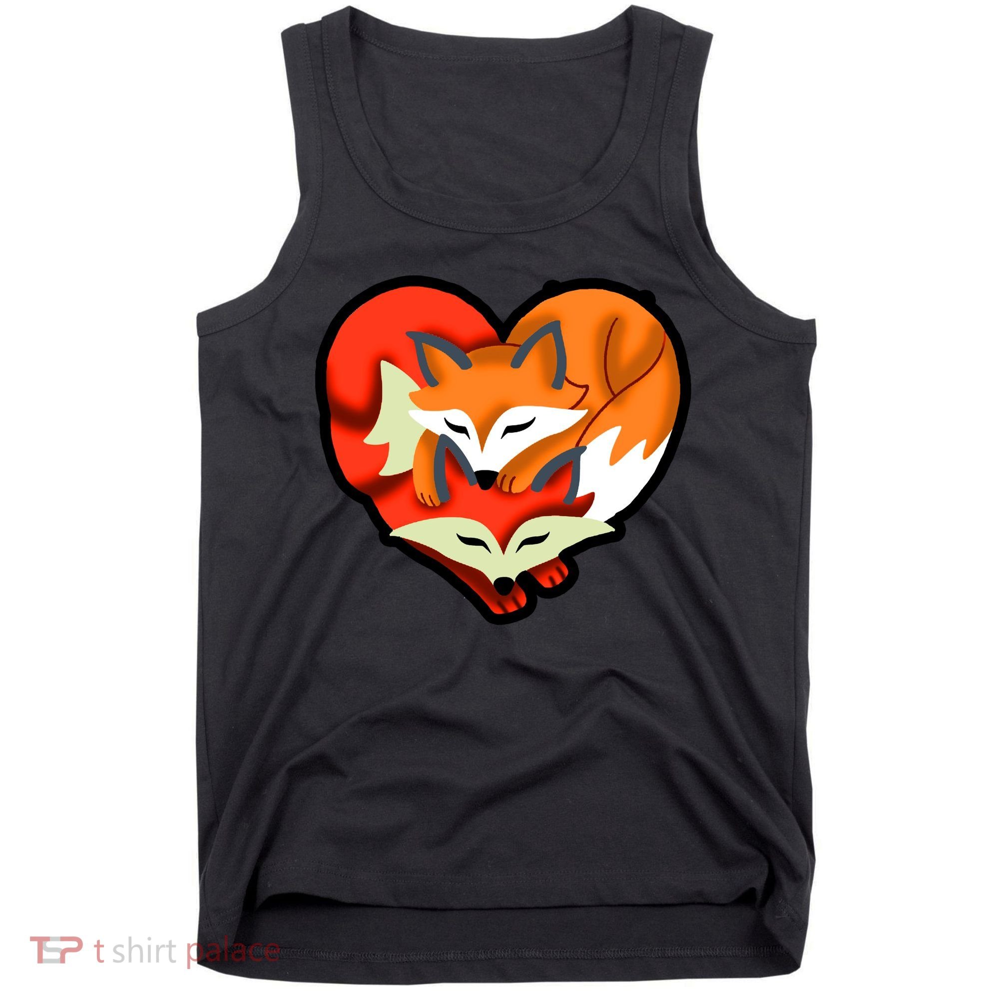 Cute Foxy Heart Fox Lover Tank Top