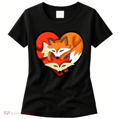 Cute Foxy Heart Fox Lover Women's T-Shirt