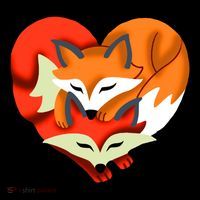 Cute Foxy Heart Fox Lover Women's T-Shirt thumb 6