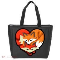 Cute Foxy Heart Fox Lover Tote Bag thumb 0