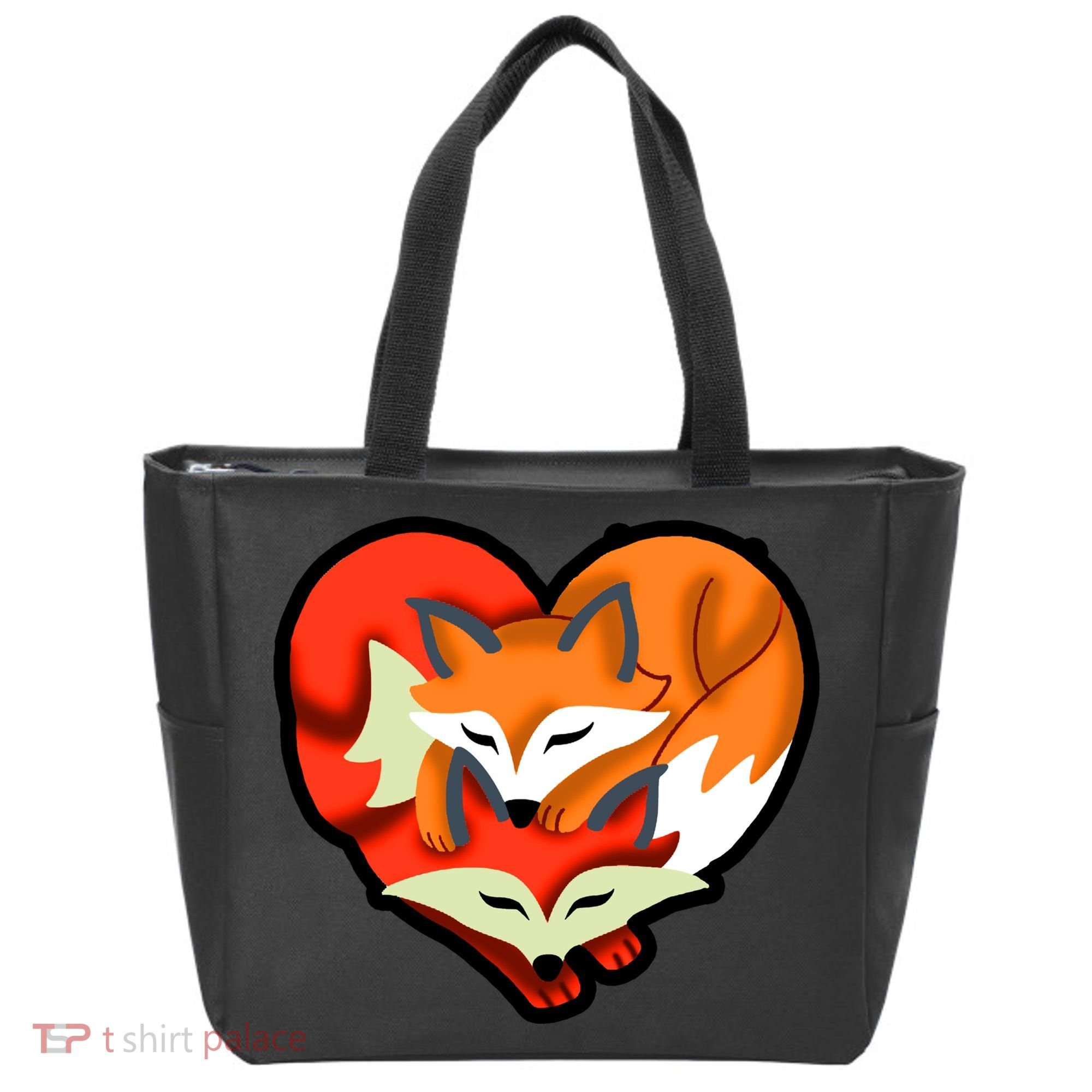 Cute Foxy Heart Fox Lover Tote Bag