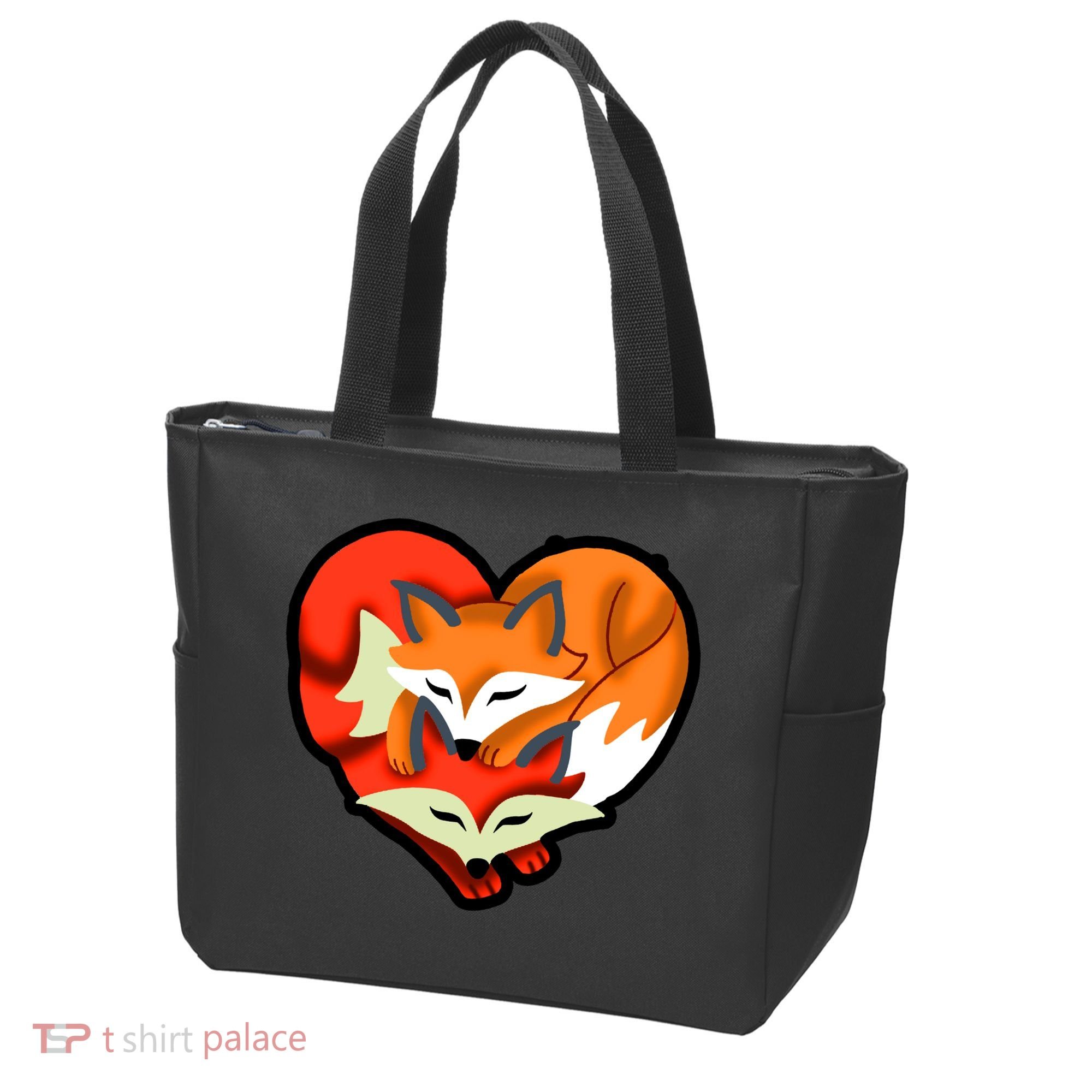 Cute Foxy Heart Fox Lover Tote Bag