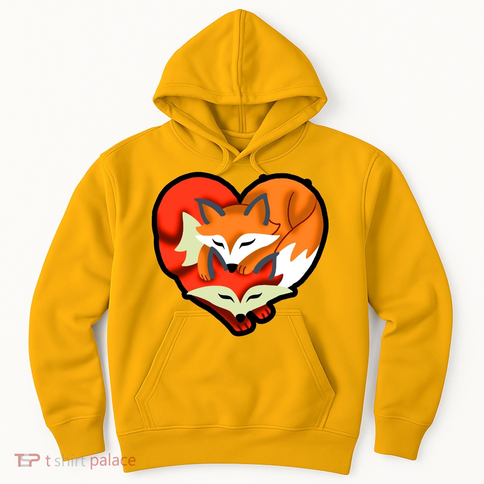 Cute Foxy Heart Fox Lover Hoodie