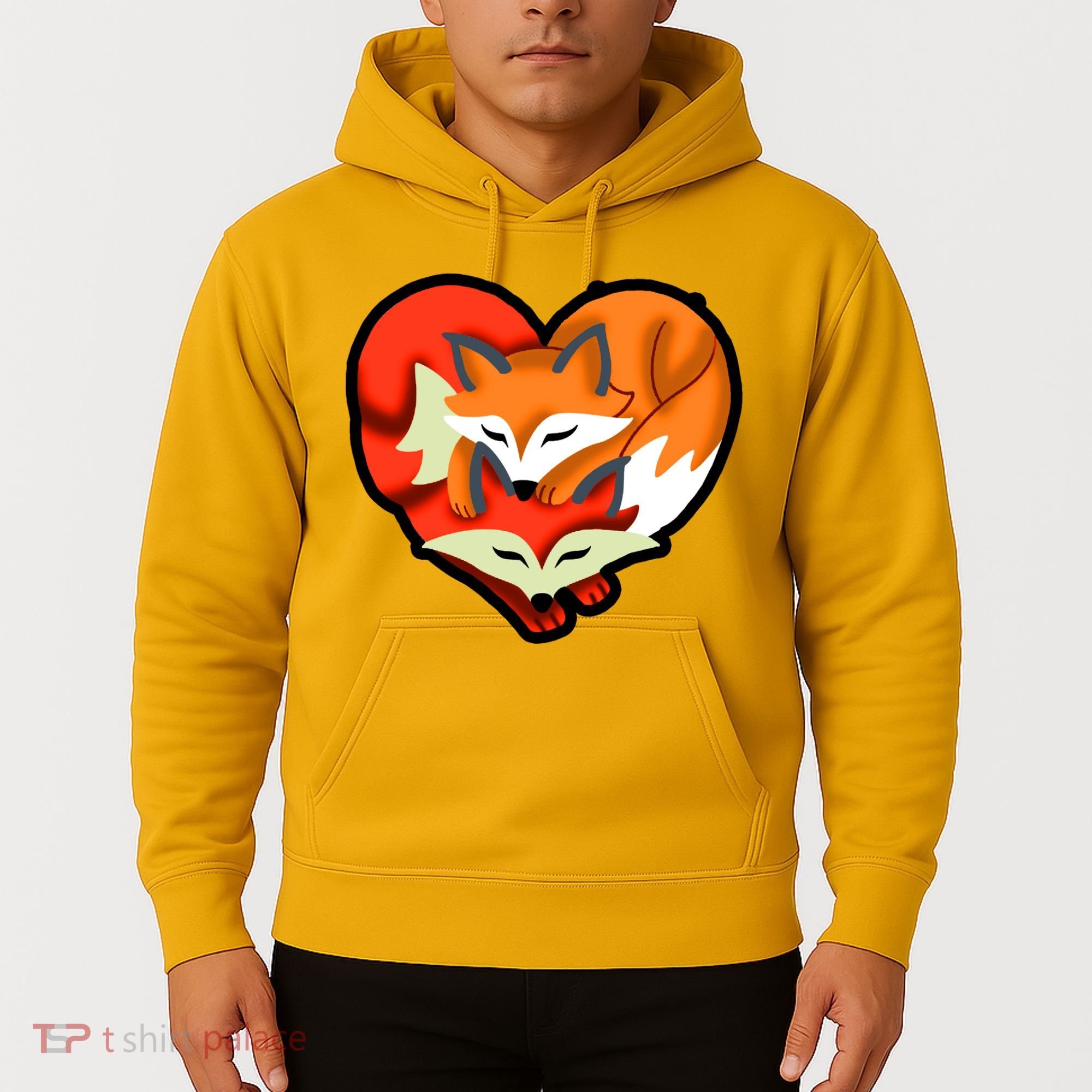 Cute Foxy Heart Fox Lover Hoodie