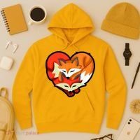 Cute Foxy Heart Fox Lover Hoodie thumb 3