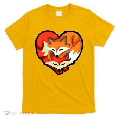 Cute Foxy Heart Fox Lover T-Shirt