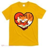 Cute Foxy Heart Fox Lover T-Shirt thumb 0